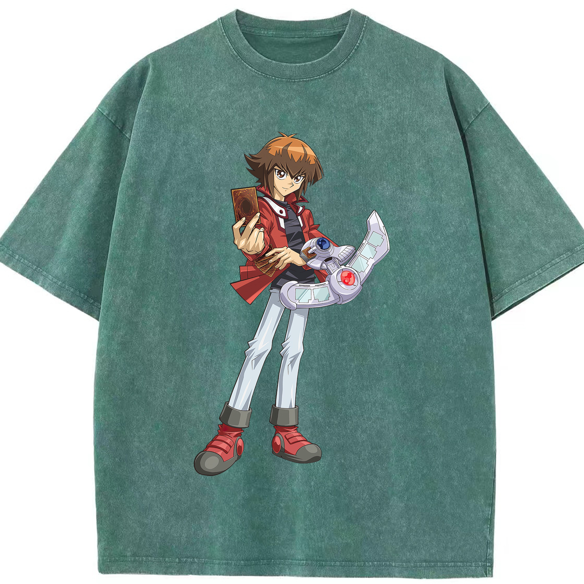 （画像用） 遊☆戯☆王 Yu-Gi-Oh! 綿100% ヴィンテージ風 半袖Tシャツ（フロントプリント）
